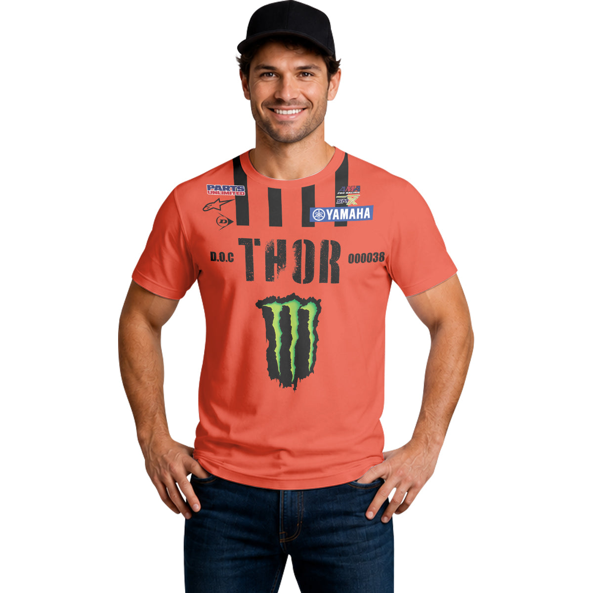Thor Monster Energy Haiden Deegan 38 Short Sleeve Motocross Jersey - lifestyle view