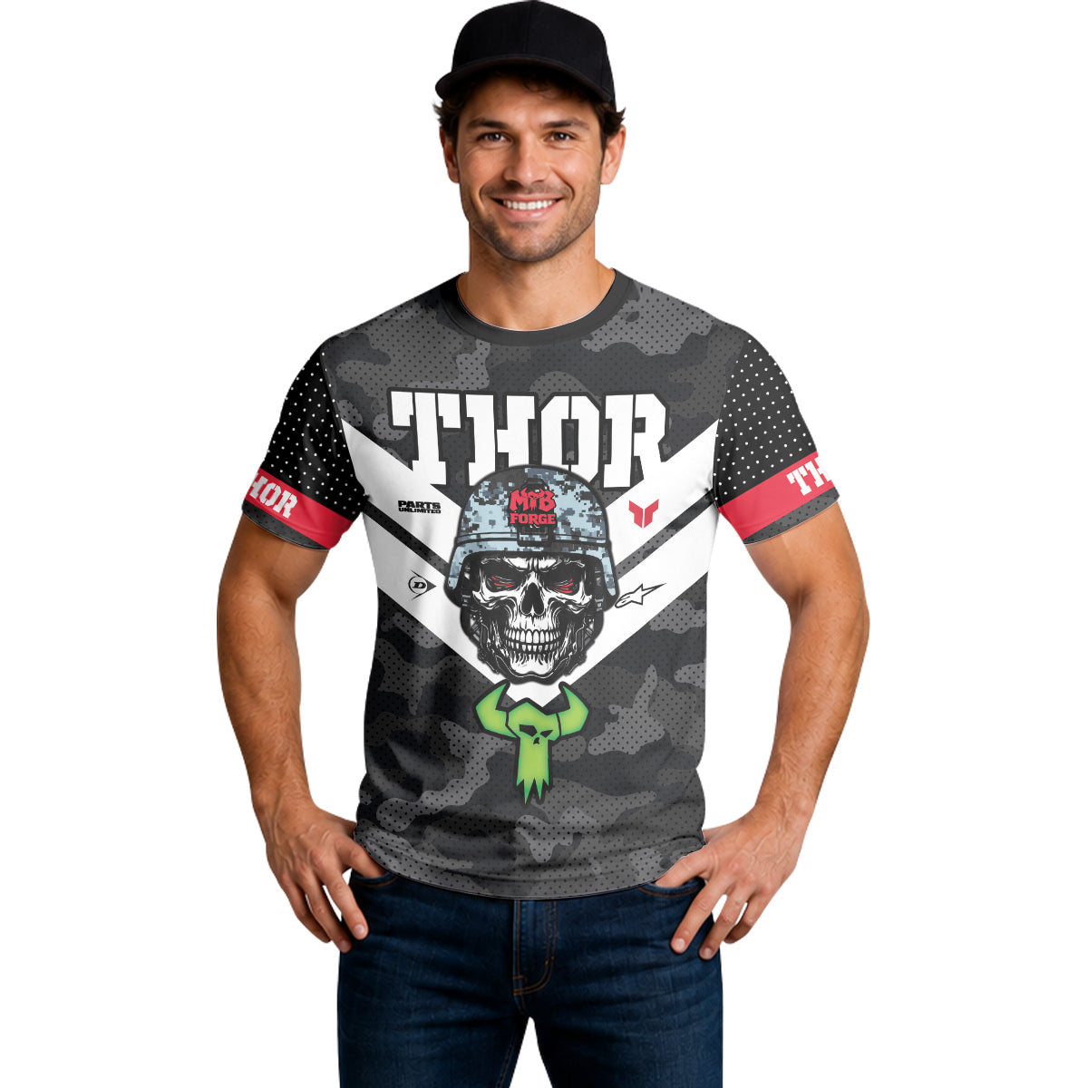Thor Skull Trooper Short Sleeve Motocross Jersey – Lifestyle View