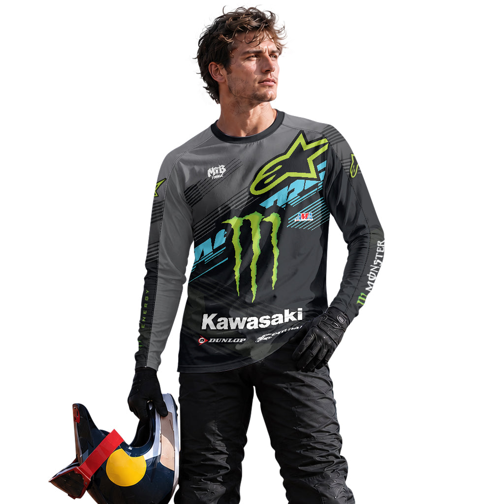 Tomac 3 Monster Energy Kawasaki Factory Long Sleeve Motocross