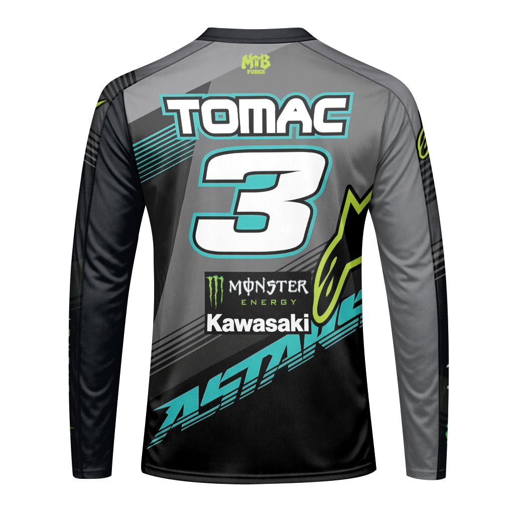 Tomac 3 Monster Energy Kawasaki Factory Long Sleeve Motocross