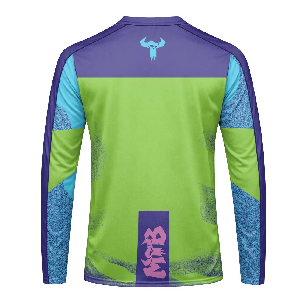 Vicious Youth Long Sleeve Mountain Bike Jersey – Back View Mockup