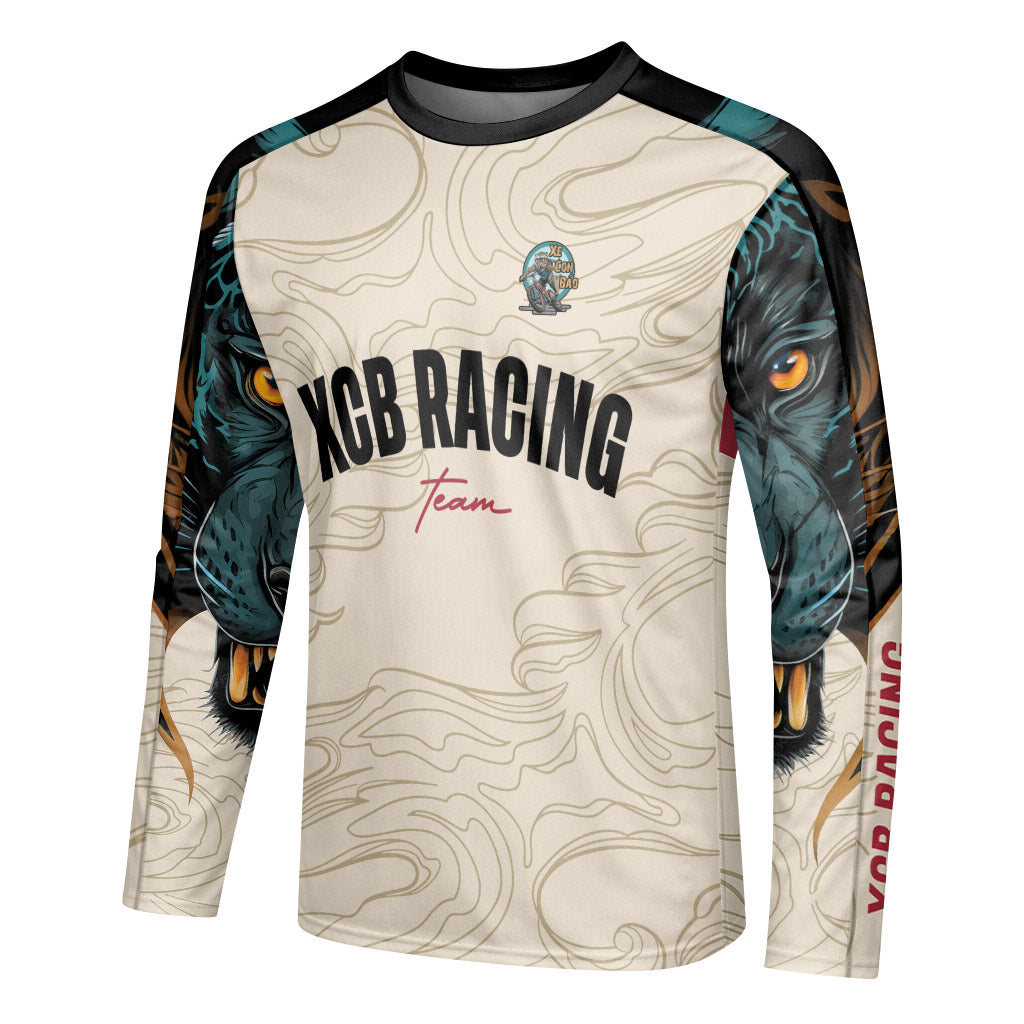 XCB Long Sleeve Mountain Bike Jersey | Bike Park Jersey Long Sleeve  - Product Image