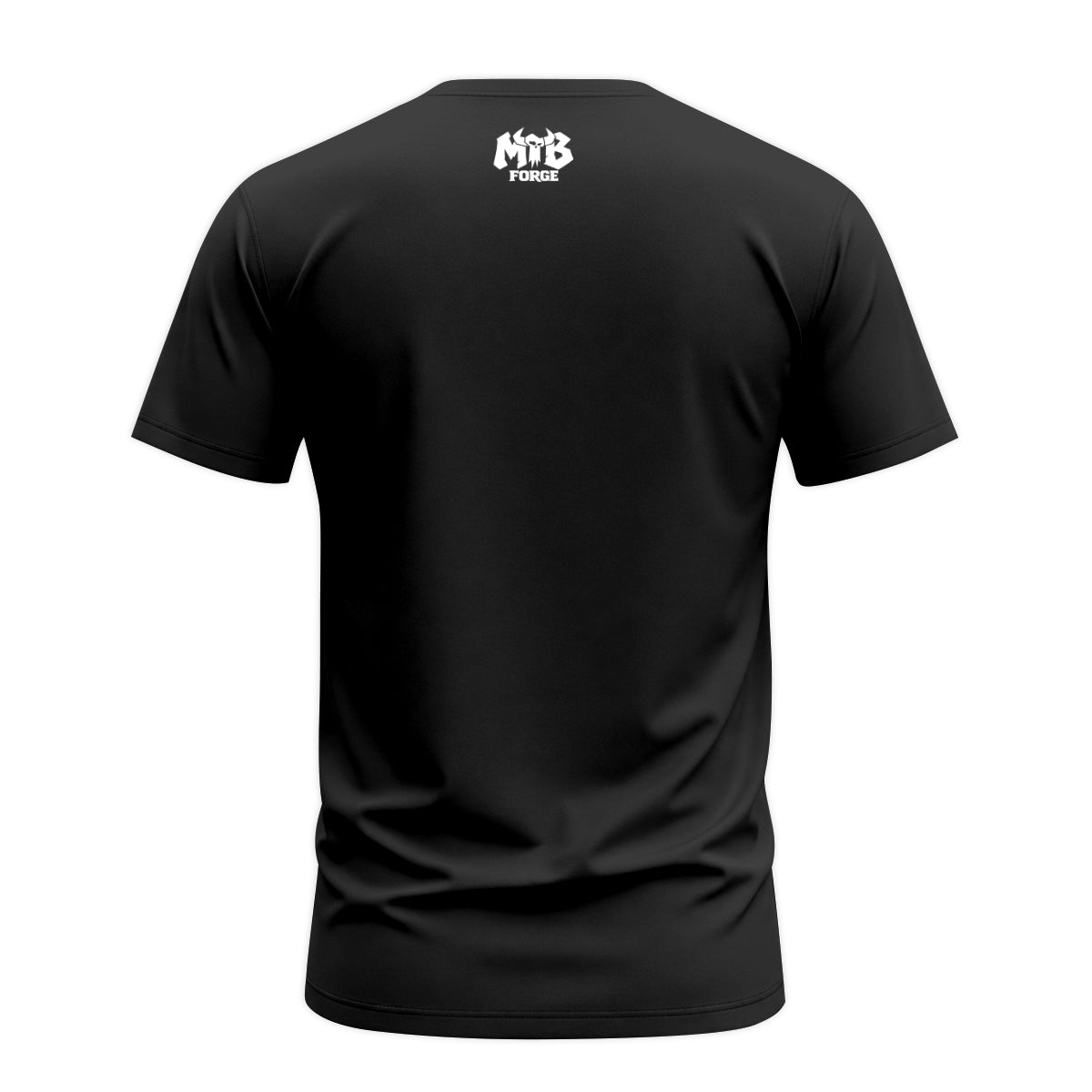 YT Black White Minimal Short Sleeve Mountain Bike Jersey - back view mockup