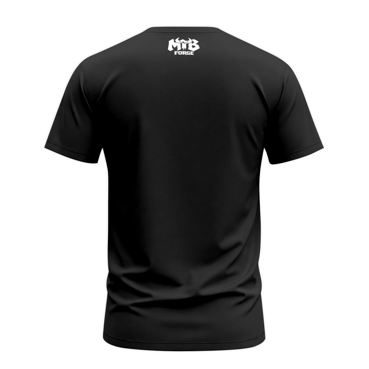 YT Black White Minimal Youth Short Sleeve Mountain Bike Jersey – Back View Mockup